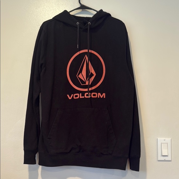 Volcom Black and Red Logo Hoodie - Picture 1 of 4